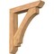 Ekena Millwork Imperial Slat Smooth Bracket w/ Offset Brace, Western Red Cedar, 7 1/2"W x 42"D x 48"H BKT0806X42X48IMP06SWR - alternate 1